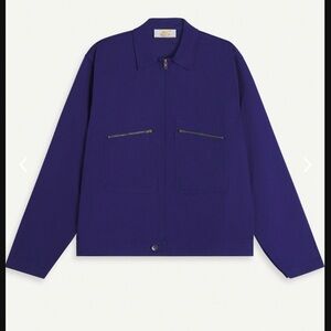 LE MONT SAINT MICHEL Blue Volin Jacket Small